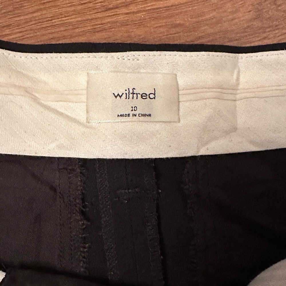 Last drop 📍Aritzia Wilfred effortless black trousers size 10 - Picture 4 of 7
